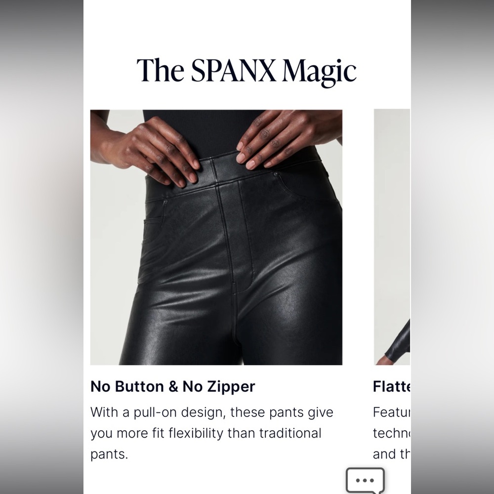 SPANX Leather-Like Ankle Skinny Pant - Picture 6 of 10